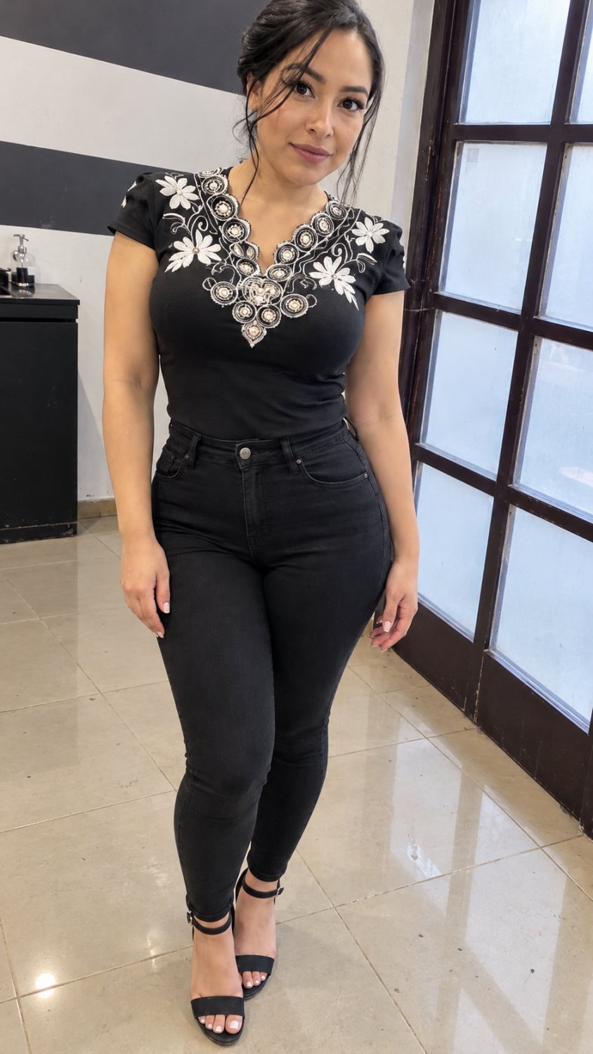 Pendeja nalgona sabe mamar