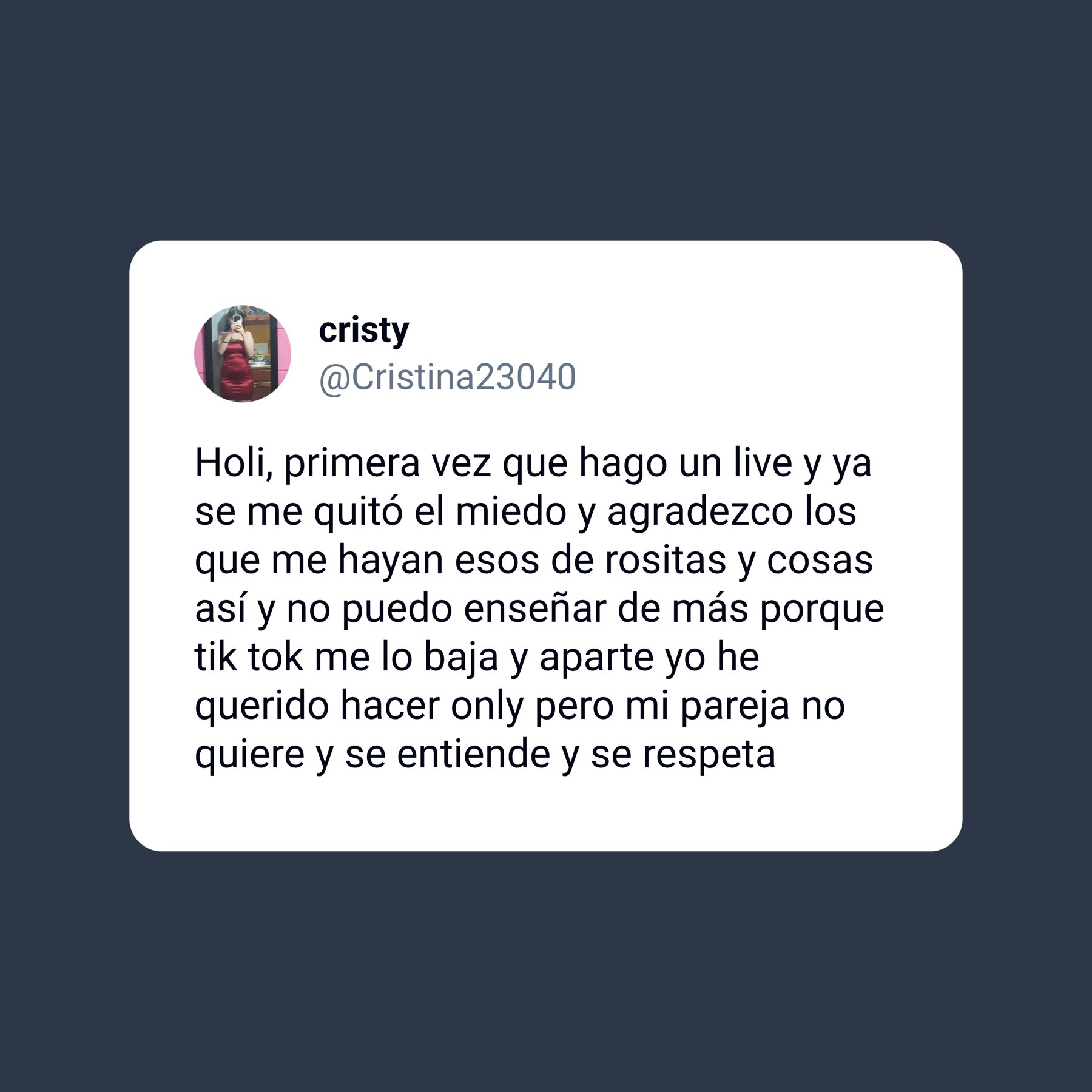Tienen algo de ella? · respuesta