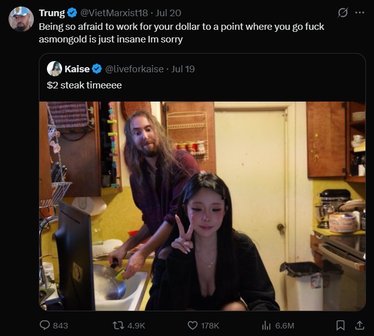 Asian Baddie Twitch Streamer Has Incels Crashing Out Over How Asmongold Pulled Her · respuesta