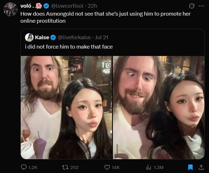 Asian Baddie Twitch Streamer Has Incels Crashing Out Over How Asmongold Pulled Her · respuesta