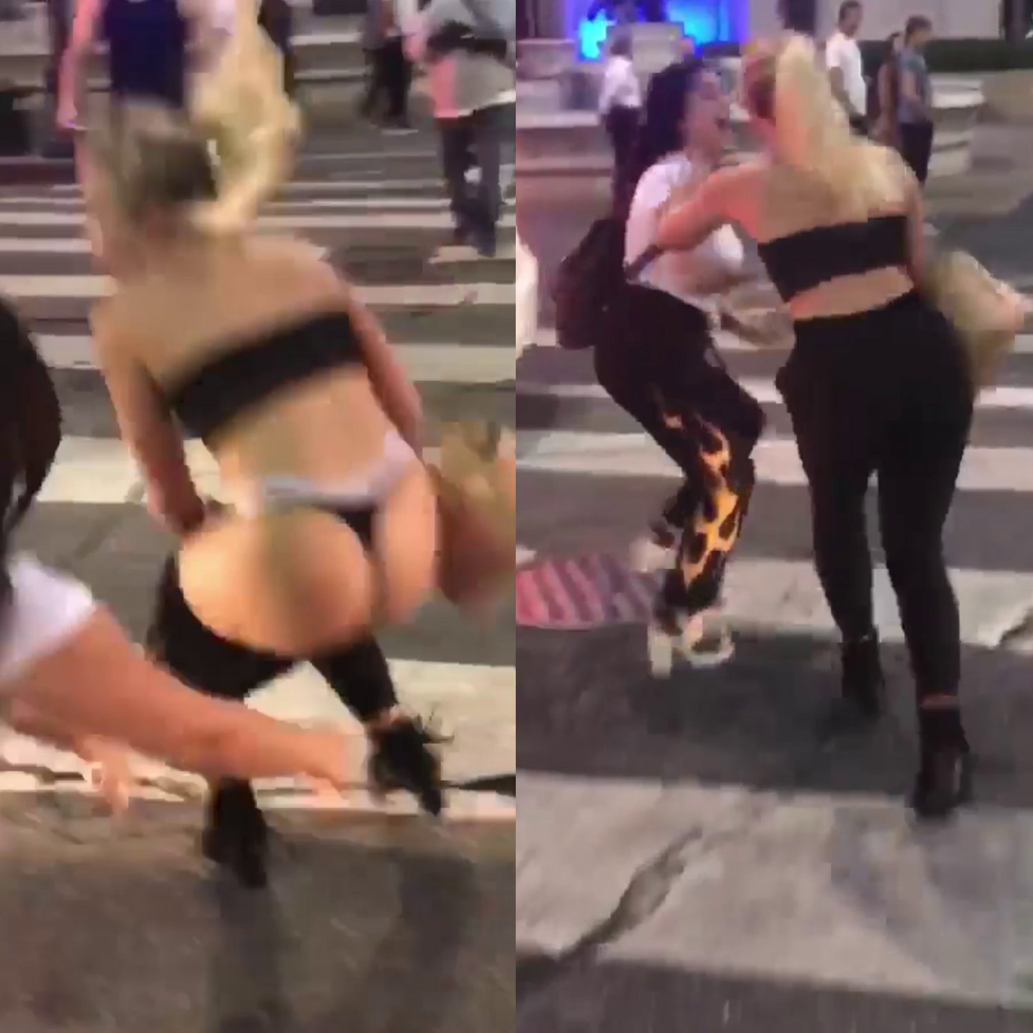 [Prank] Pantsing her PAWG friend in New York · respuesta